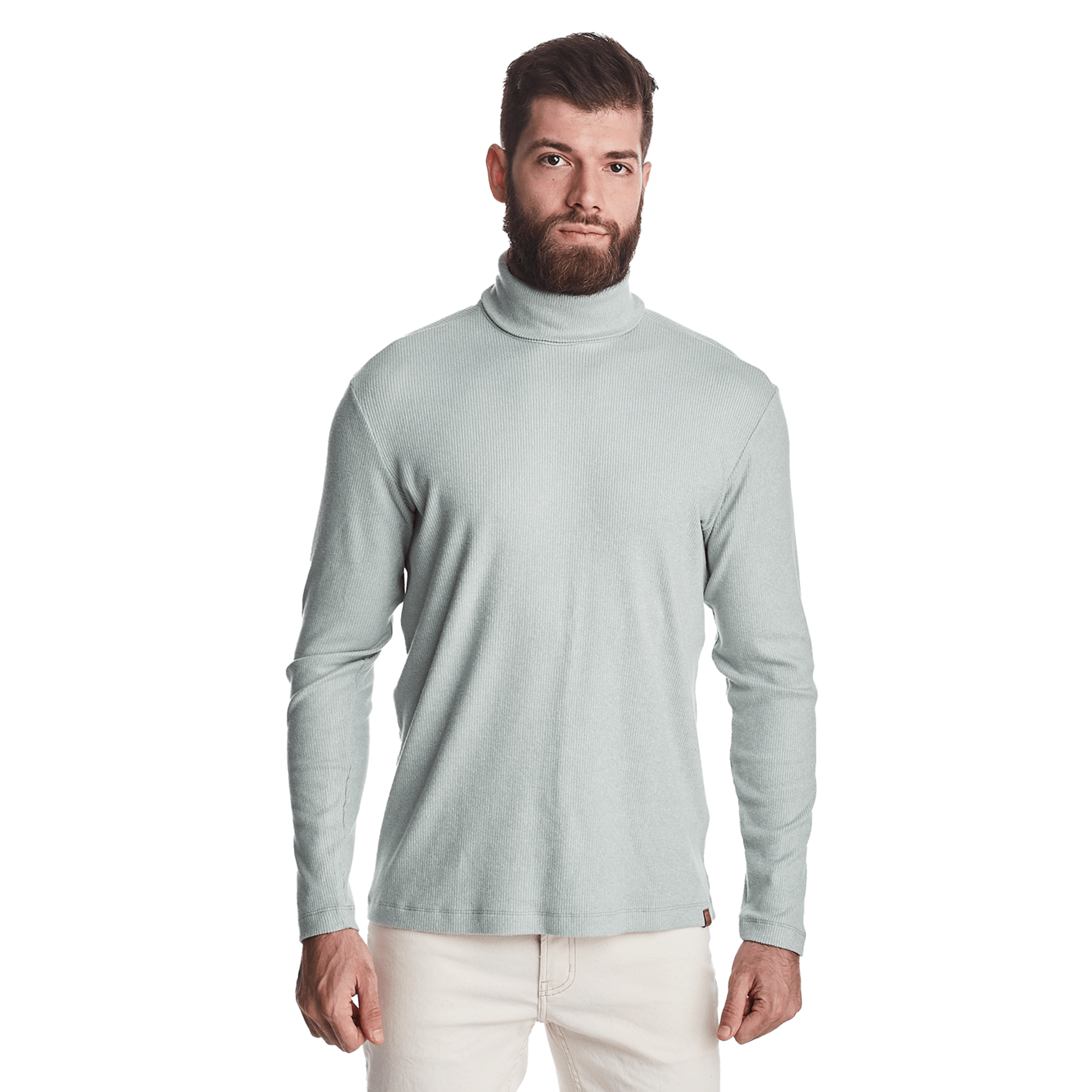 Sueter-Masculino-Tricot-Gola-Alta-Canelado-Convicto